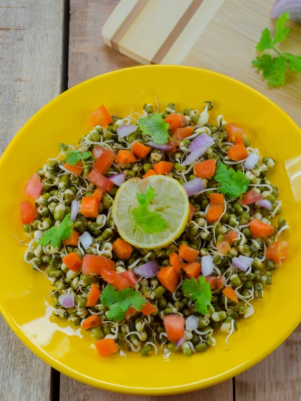 Mixed Sprout, Carrot & Cucumber Salad