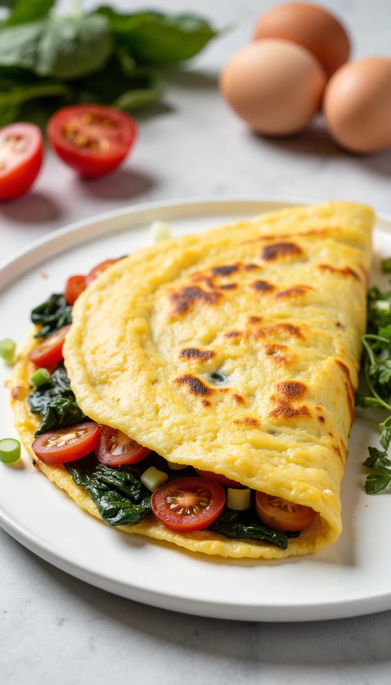 Egg Omelette, low carb 1