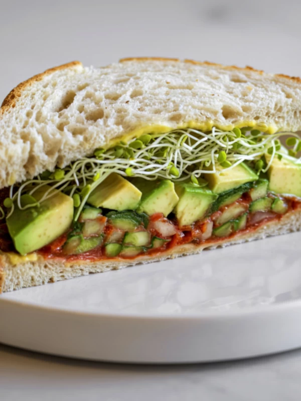 Green Moong Sprouts Sandwich