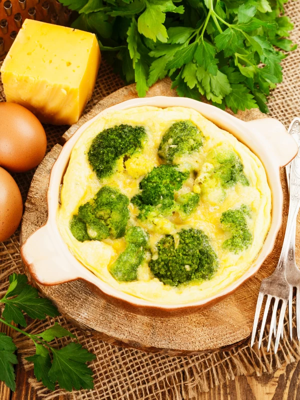 Broccoli Cheese Eggs