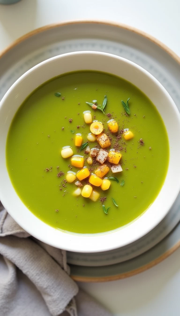 Palak Corn Light Soup