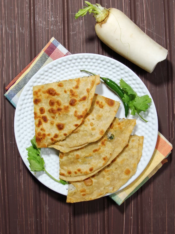 Mooli Paratha with Diabetic Flour