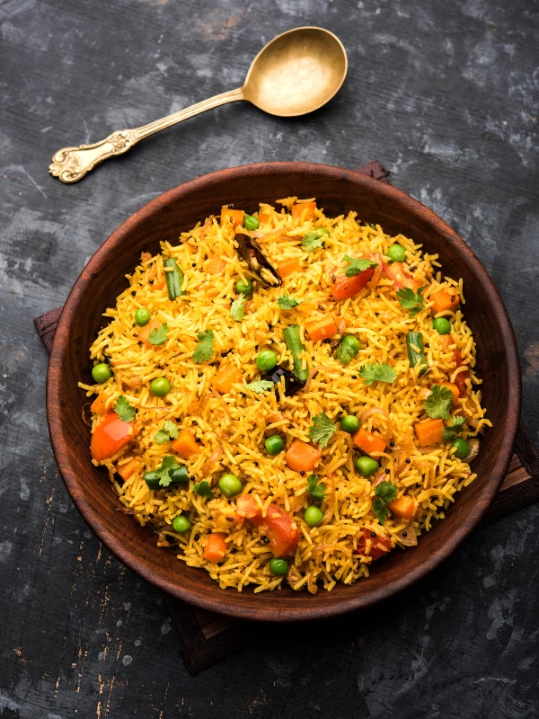Tahari (Namkeen Rice) with Raita