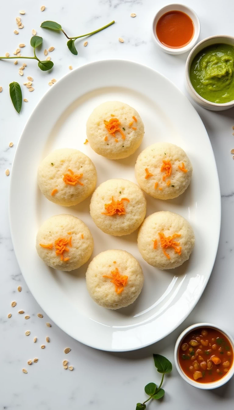 Oats Idli Cups (Microwave)