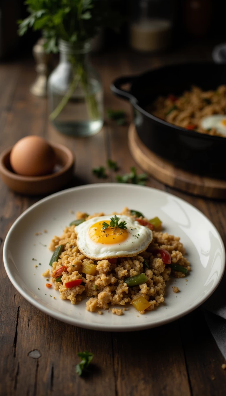 Oats Scrambled with egg