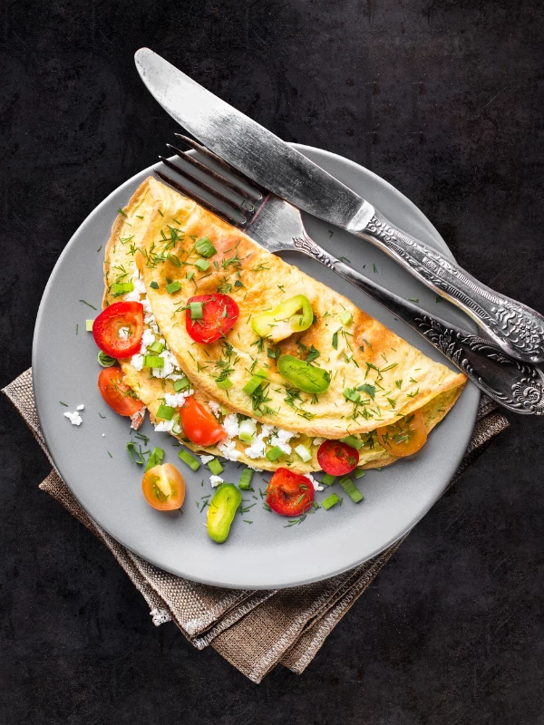 Diet +/- Veggie Egg Omelette