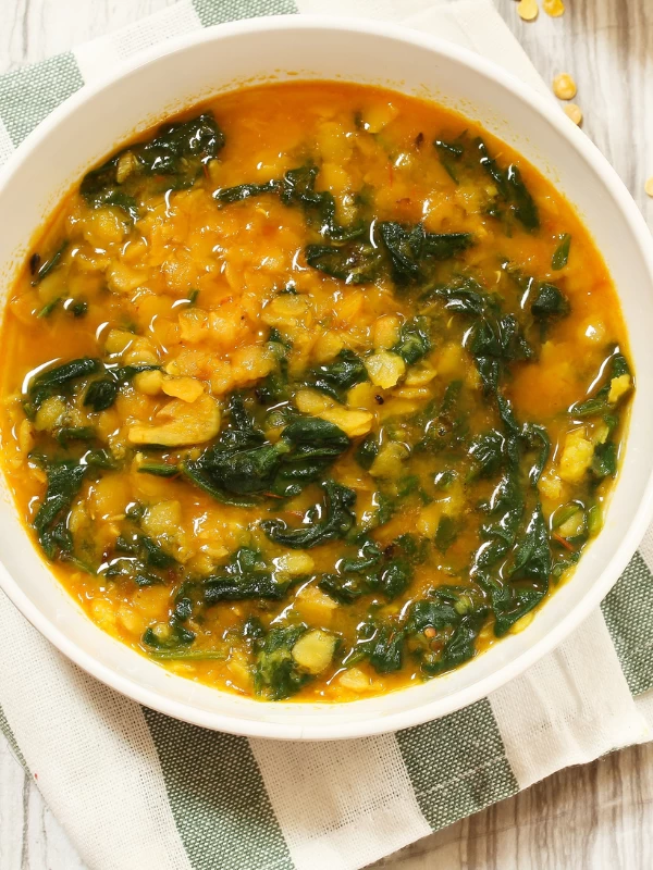 Palak Moong Dal Quick Sabzi