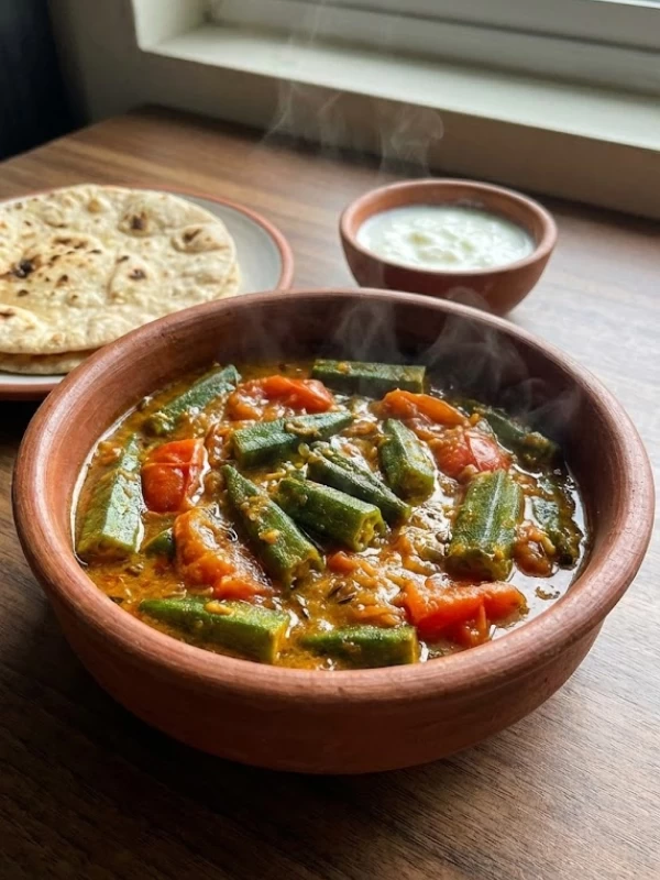 Bhindi Tomato Soft Sabzi