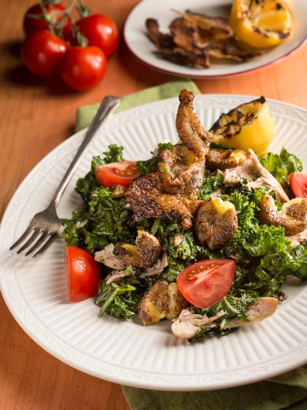 Chicken Kale Tomato Salad