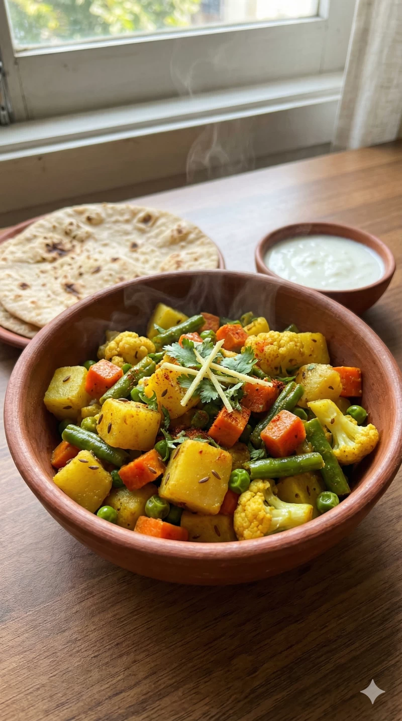 Mixed Veg Jeera Sabzi
