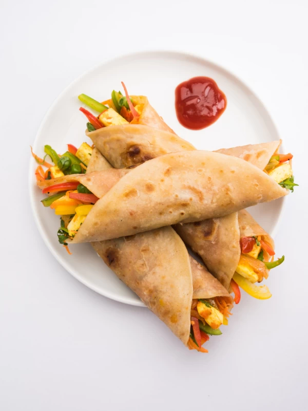 Jowar Vegetable Paneer Rolls