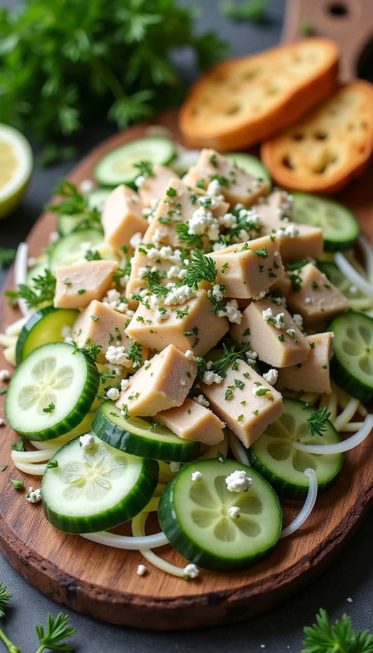 Chicken & Cucumber Salad