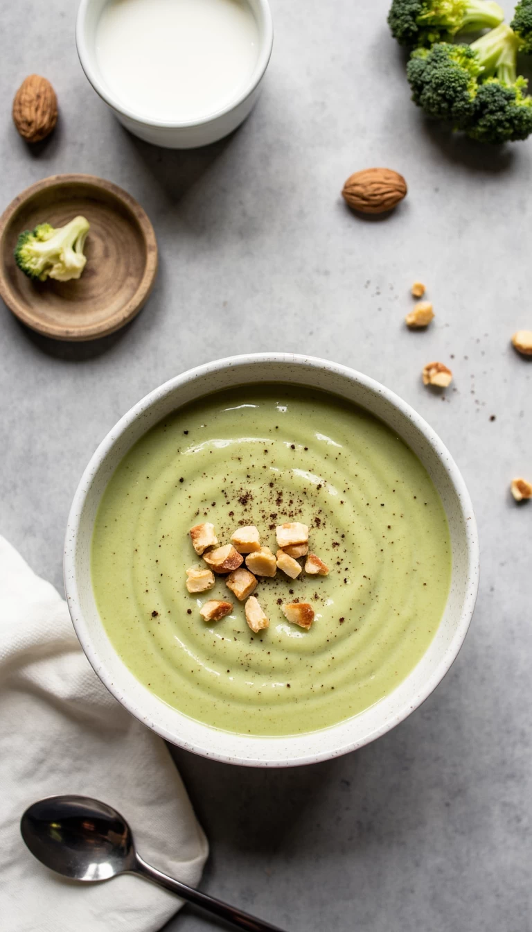 Broccoli Walnut Soup