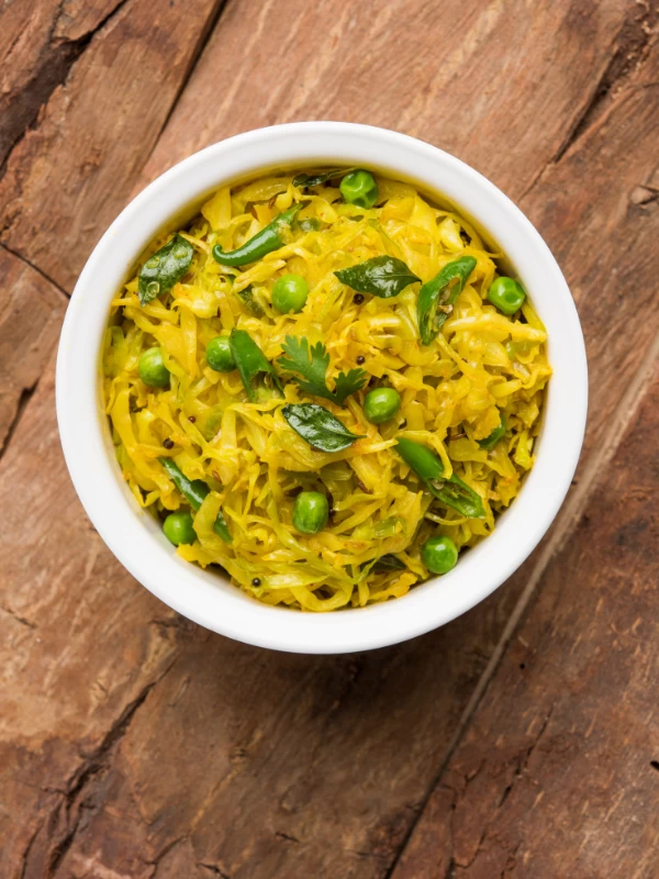 Cabbage Chana dal Veg