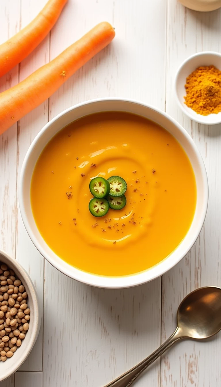 Carrot Dal Soup