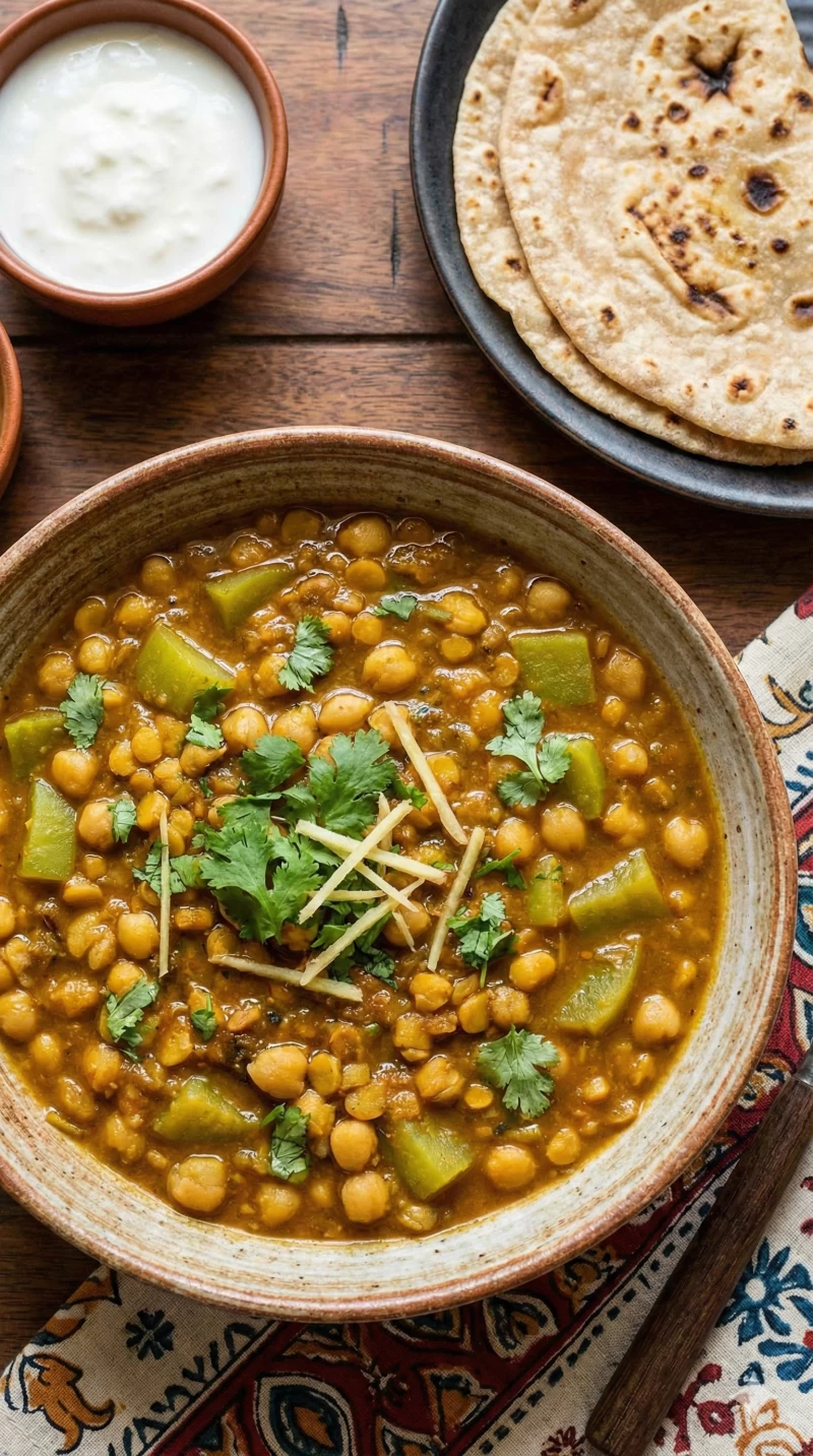 Lauki Chana Dal Sabzi