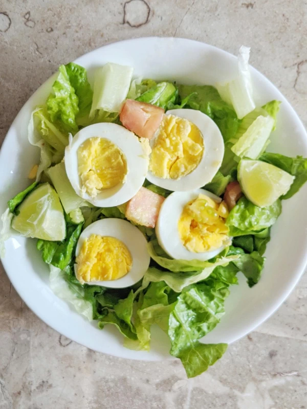 Egg & Feta Lettuce Salad