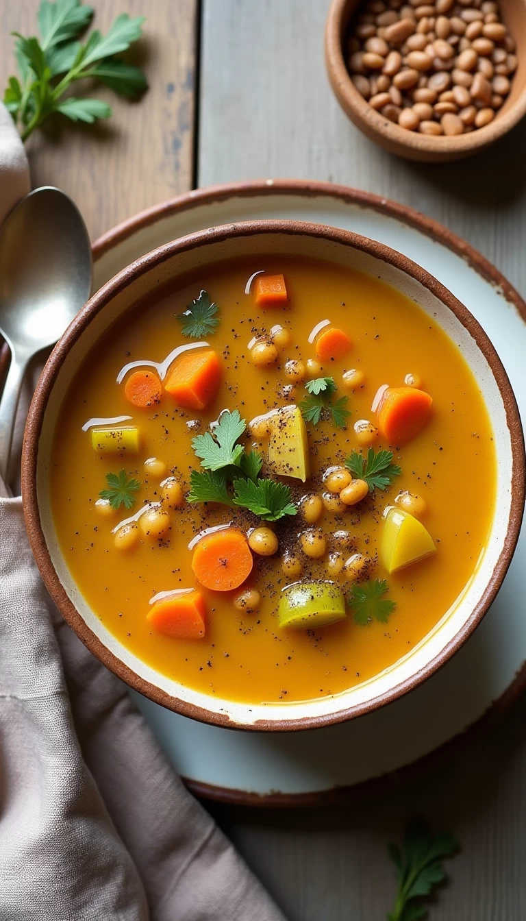 Mixed Lentil Vegetable Soup
