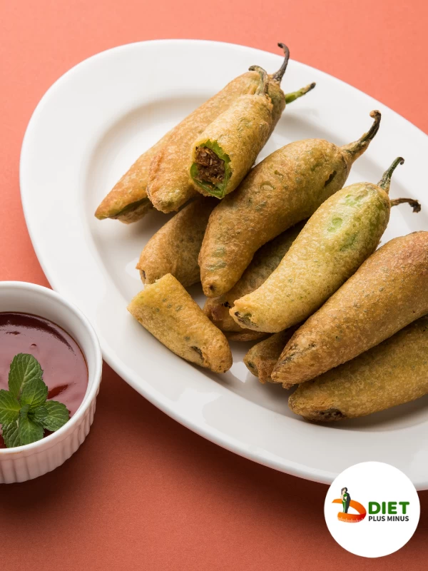 Paneer stuffed mirch