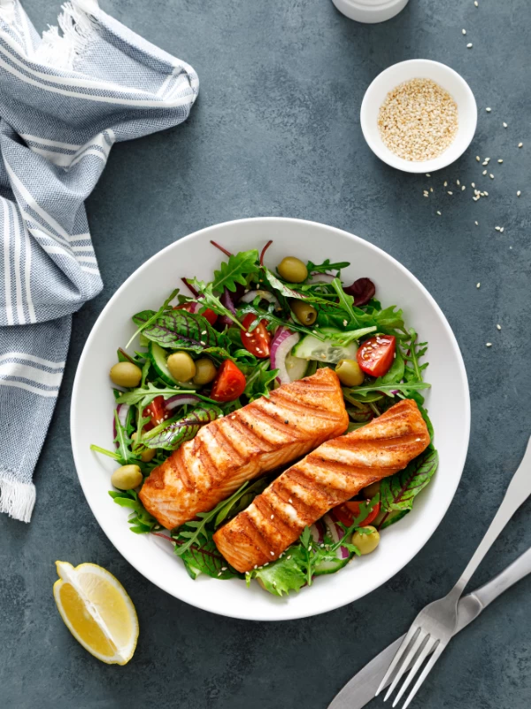 Quick Salmon & Tomato Salad