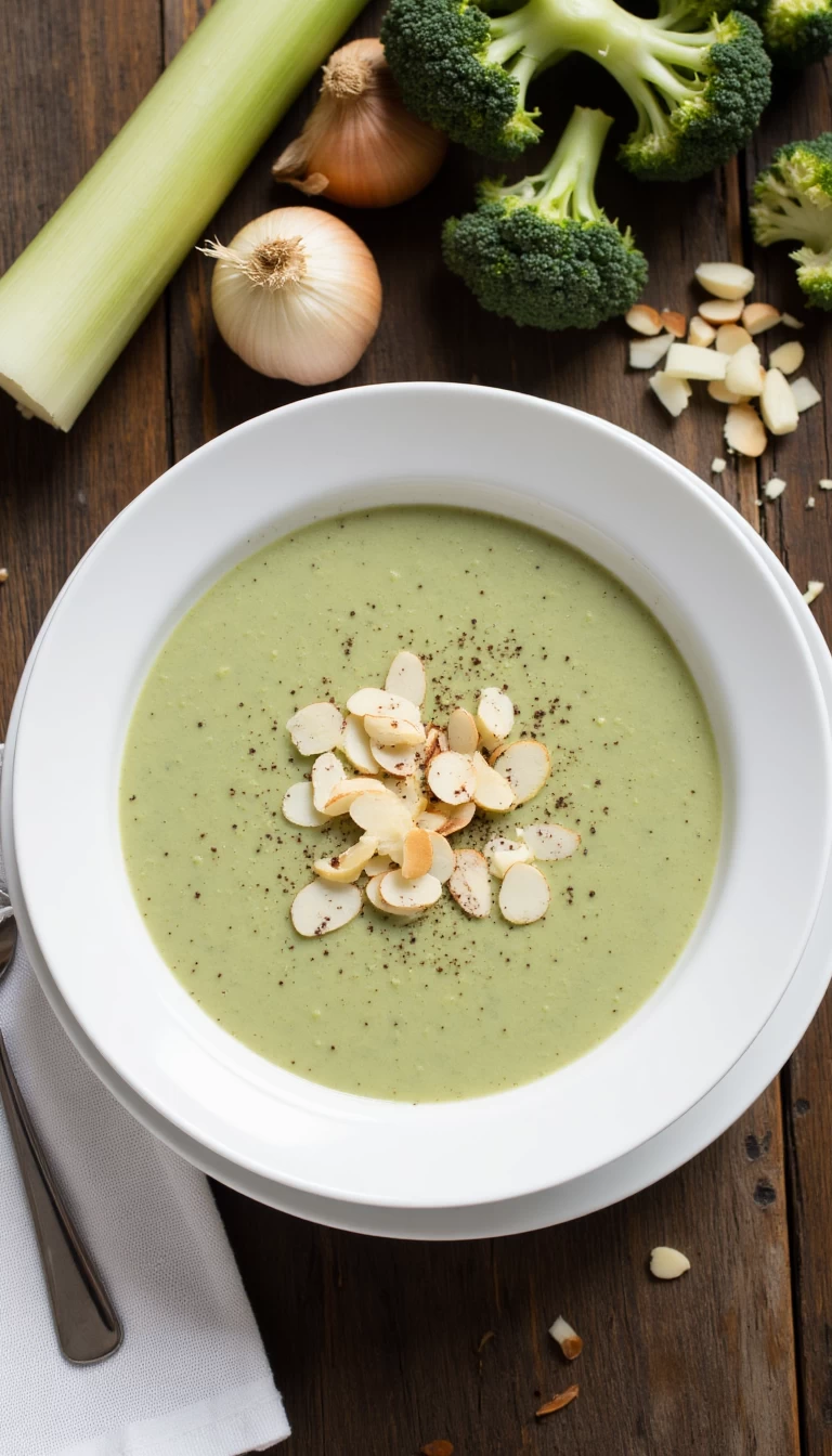 Broccoli and Almond Soup