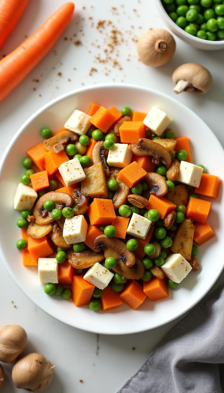 Diet +/- Mix Veg 10 (Paneer, Mushrooms, Carrot, Peas)