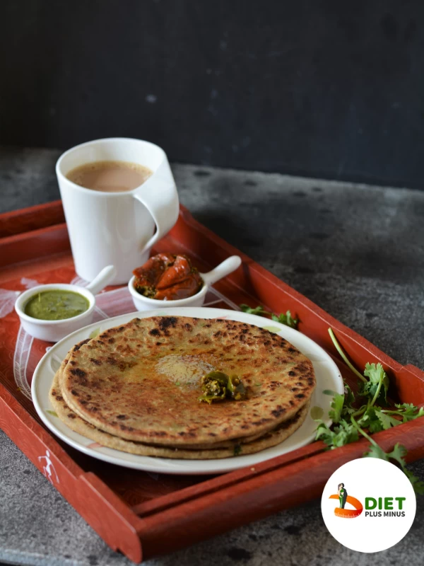 Oats-Besan flour Gobhi paratha