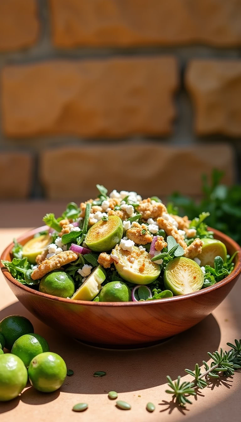 Chicken Brussels Sprouts Salad