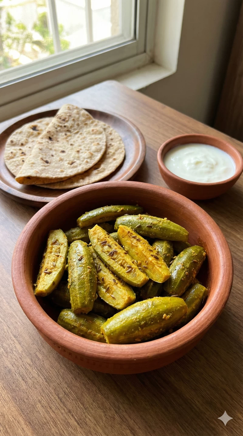 Parwal Besan Light Sabzi