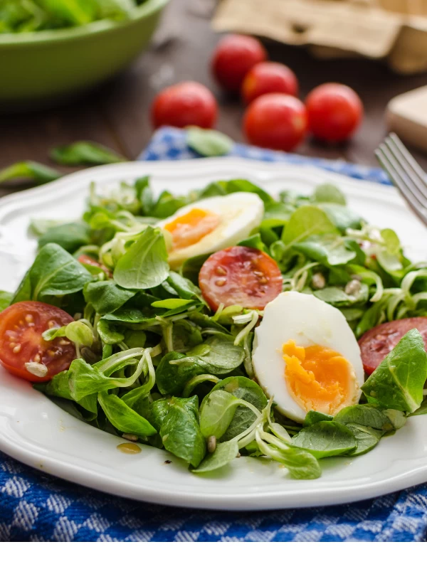 Egg Salad with Mixed Greens