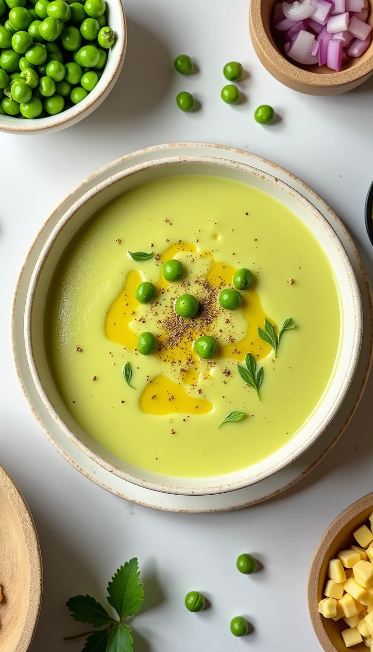 Peas Sweet Corn Soup