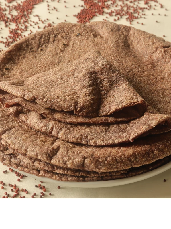 Ragi Roti with Spinach