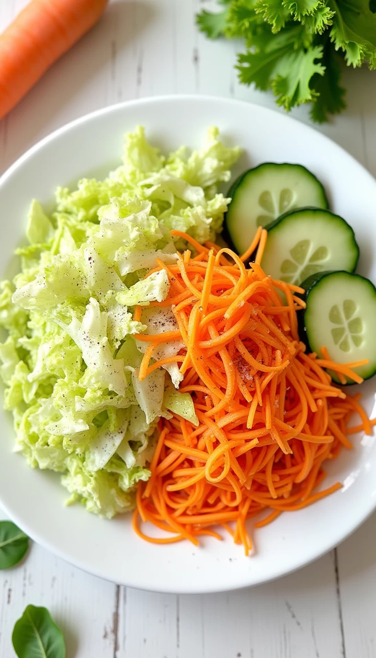 Diet +/- Salad 2 (Lettuce, Cucumber, Carrot)
