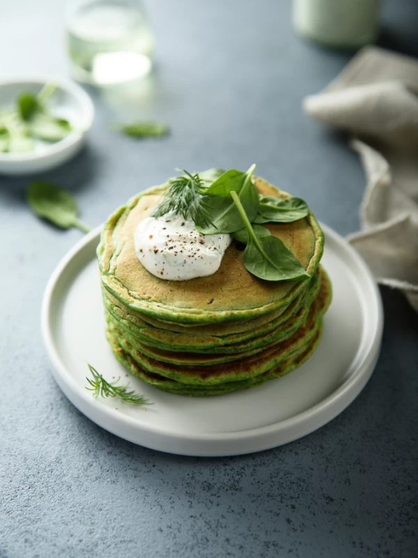 Barley and Spinach Pancake