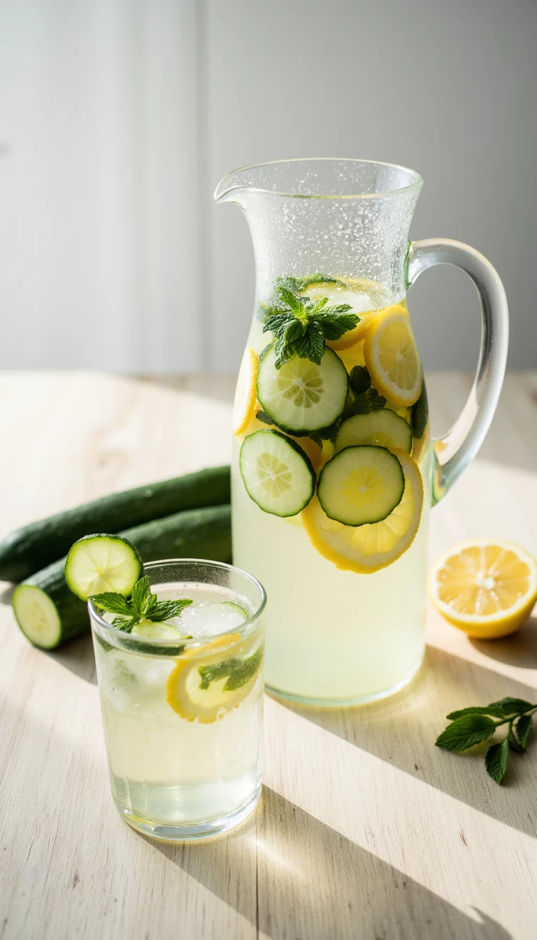Cucumber & Lemon detox water