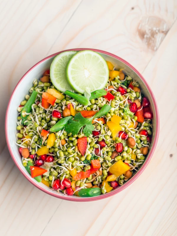 Sprouted Moong Salad