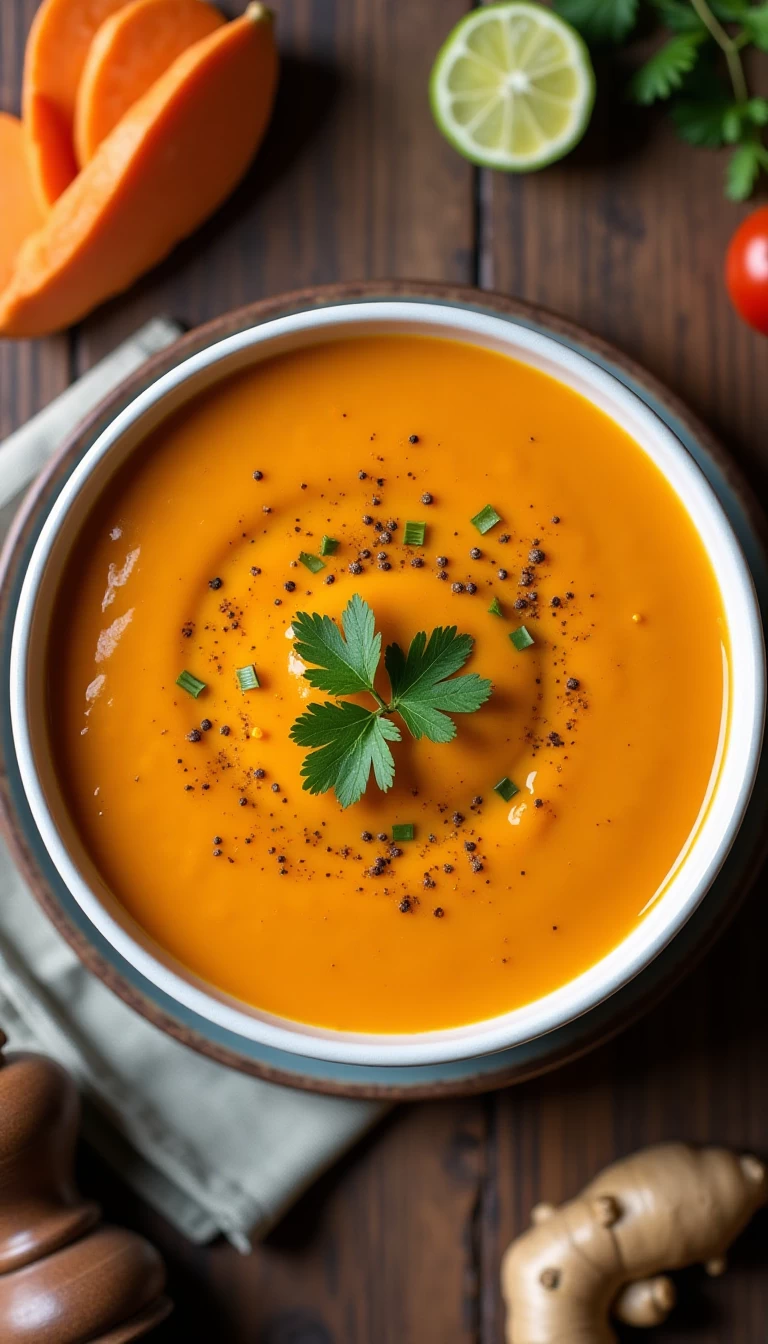Sweet Potato Masala Soup