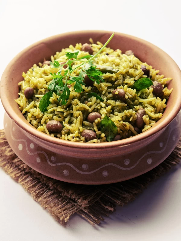 Palak Khichdi with Brown Rice