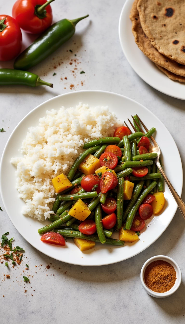 French Beans Bell Pepper Veg
